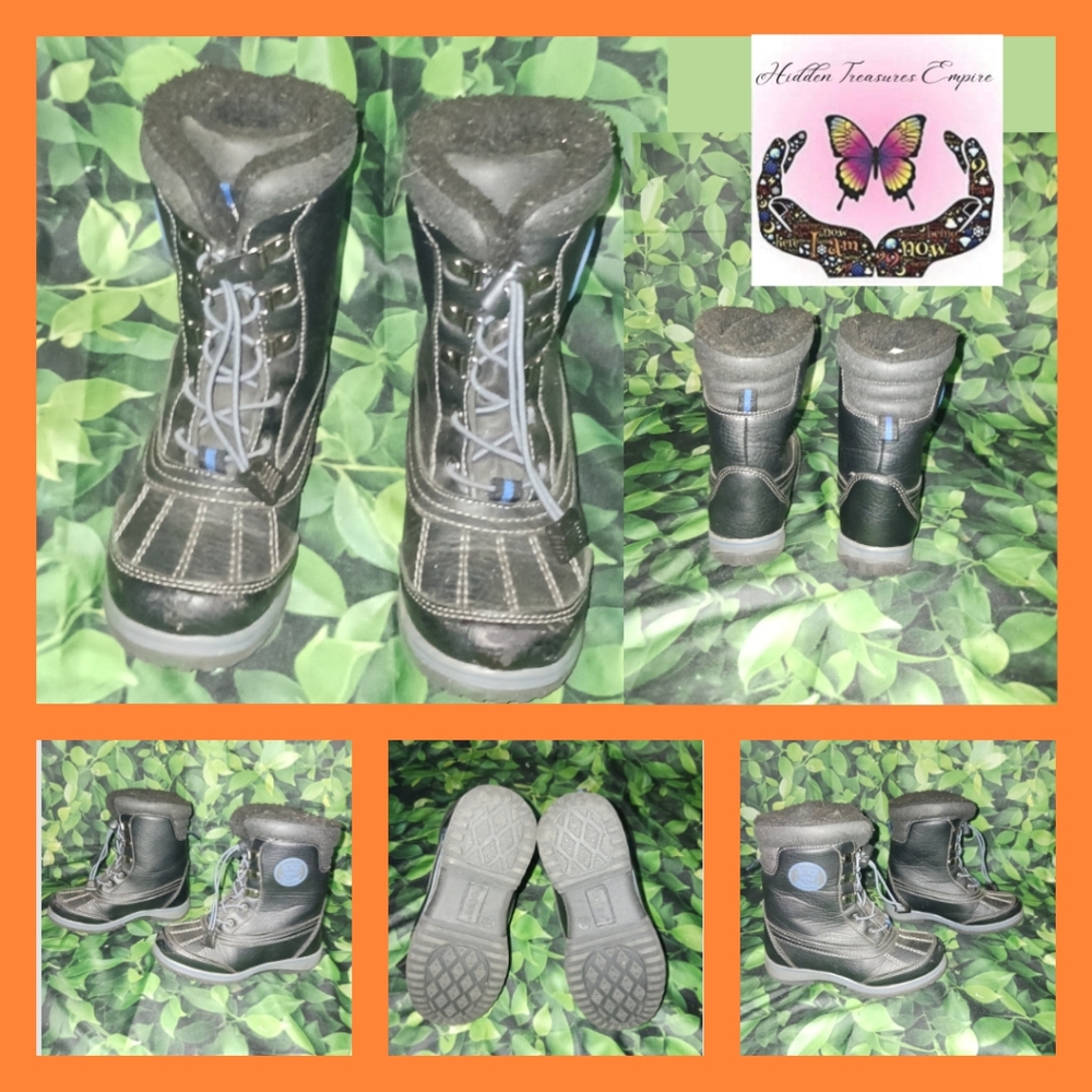 Totes Winter Snow Boots Black Youth Size 13